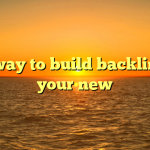 Best way to build backlinks to your new