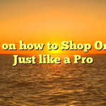Tips on how to Shop Online Just like a Pro