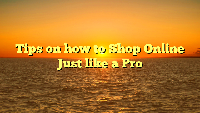 Tips on how to Shop Online Just like a Pro