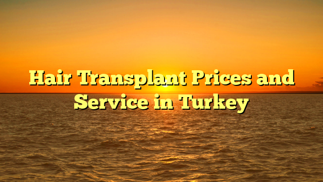 Hair Transplant Prices and Service in Turkey