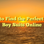 How to Find the Perfect Page Boy Suits Online