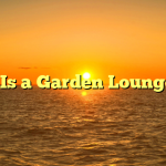 What Is a Garden Lounge Set?